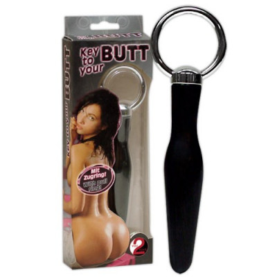 CUNEO ANALE "KEY TO YOUR BUTT" NERO - 10 CM